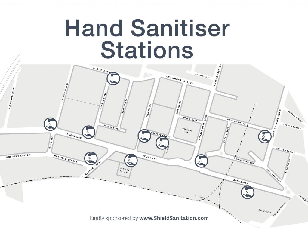 sanitiser map